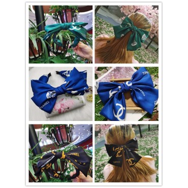 Chanel シャネル リボン ヘアアクセサリー シュシュ 蝶結び 髪飾り